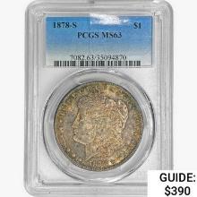 1878-S Morgan Silver Dollar PCGS MS63