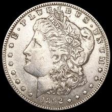 1892-O Morgan Silver Dollar ABOUT UNCIRCULATED