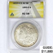 1895-O Morgan Silver Dollar ANACS AU58