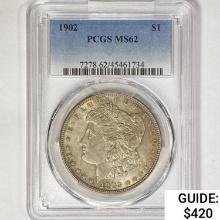 1902 Morgan Silver Dollar PCGS MS62