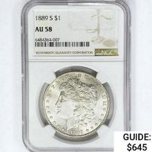 1889-S Morgan Silver Dollar NGC AU58