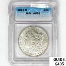 1897-O Morgan Silver Dollar ICG AU55