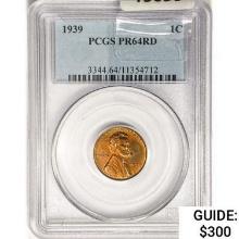 1939 Wheat Cent PCGS PR64 RD