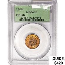 1909 Indian Head Cent PCGS MS64 RB