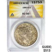 1883-S Morgan Silver Dollar ANACS AU50