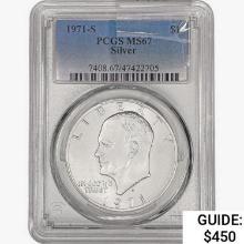 1971-S Eisenhower Silver Dollar PCGS MS67