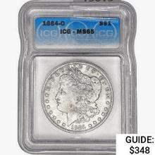 1884-O Morgan Silver Dollar ICG MS65