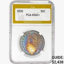 1830 Capped Bust Half Dollar PGA MS62+