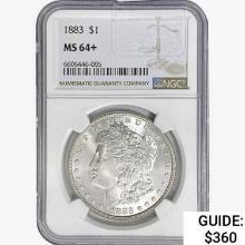 1883 Morgan Silver Dollar NGC MS64+