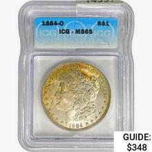 1884-O Morgan Silver Dollar ICG MS65