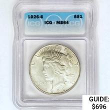 1926-S Silver Peace Dollar ICG MS64