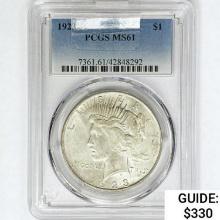 1923-D Silver Peace Dollar PCGS MS61