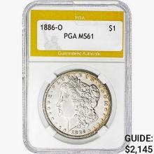 1886-O Morgan Silver Dollar PGA MS61