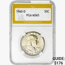 1960-D Franklin Half Dollar PGA MS65