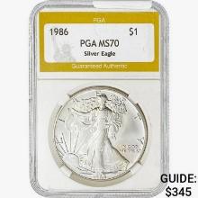 1986 Silver Eagle PGA MS70