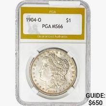 1904-O Morgan Silver Dollar PGA MS66