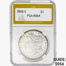 1900-S Morgan Silver Dollar PGA MS64