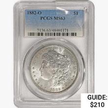 1882-O Morgan Silver Dollar PCGS MS63