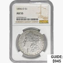 1894-O Morgan Silver Dollar NGC AU55