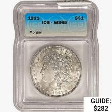 1921 Morgan Silver Dollar ICG MS65