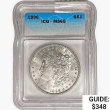 1896 Morgan Silver Dollar ICG MS65