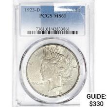 1923-D Silver Peace Dollar PCGS MS61