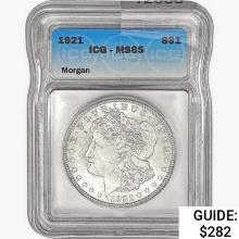 1921 Morgan Silver Dollar ICG MS65