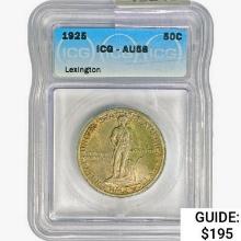 1925 Lexington Half Dollar ICG AU58