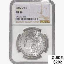 1880-O Morgan Silver Dollar NGC AU58