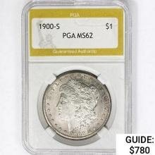 1900-S Morgan Silver Dollar PGA MS62