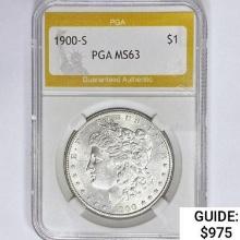 1900-S Morgan Silver Dollar PGA MS63