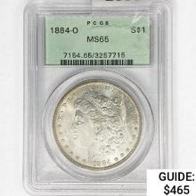 1884-O Morgan Silver Dollar PCGS MS65