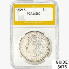 1899-S Morgan Silver Dollar PGA MS60