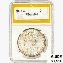 1882-CC Morgan Silver Dollar PGA MS66