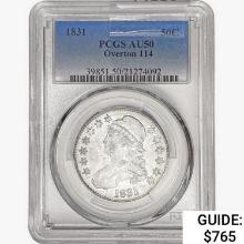 1831 Capped Bust Half Dollar PCGS AU50 Overton 114