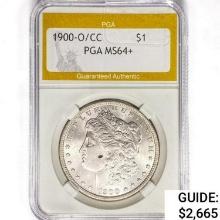 1900-O/CC Morgan Silver Dollar PGA MS64+