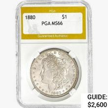 1880 Morgan Silver Dollar PGA MS66