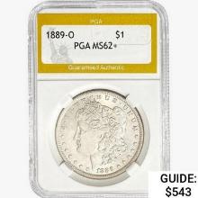 1889-O Morgan Silver Dollar PGA MS62+