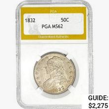 1832 Capped Bust Half Dollar PGA MS62