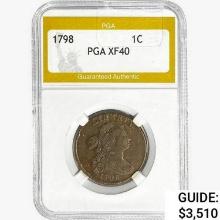 1798 Draped Bust Large Cent PGA XF40