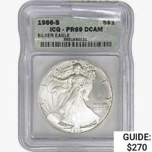 1986-S Silver Eagle ICG PR69 DCAM