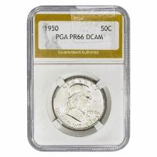 1950 Franklin Half Dollar PGA PR66 DCAM