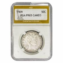 1909 Barber Half Dollar PGA PR65 Cameo