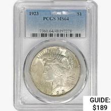 1923 Silver Peace Dollar PCGS MS64