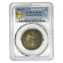 1861-O Seated Liberty Half Dollar PCGS Genuine XF