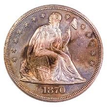 1870 Seated Liberty Dollar