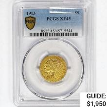 1913 $5 Gold Half Eagle PCGS XF45