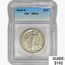 1944-S Walking Liberty Half Dollar ICG MS64