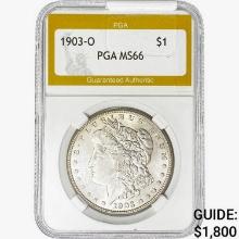 1903-O Morgan Silver Dollar PGA MS66