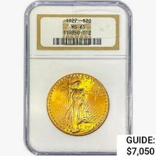 1927 $20 Gold Double Eagle NGC MS65